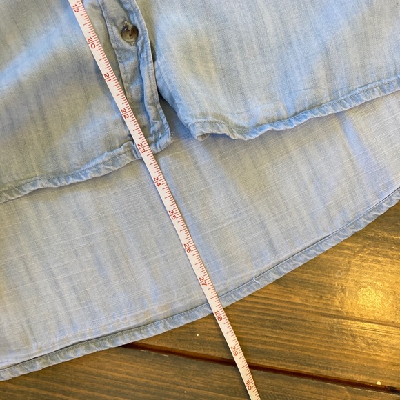 Orvis denim high-low shirt - Picture 5 of 8